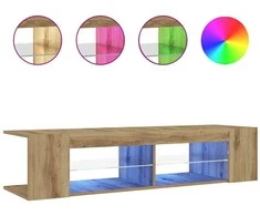 TV staliukas Televizoriaus spintelė su LED, artisano, 135x39x30cm, mediena