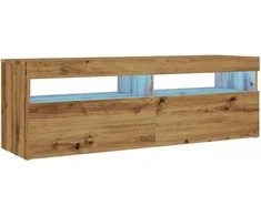 TV staliukas Televizoriaus spintelė su LED, artisano, 120x35x40cm, mediena