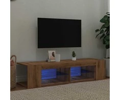TV staliukas Televizoriaus spintelė su LED, artisano, 135x39x30cm, mediena