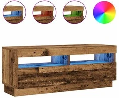 TV staliukas Televizoriaus spintelė su LED, medienos, 100x35x40cm, mediena