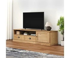 TV staliukas Televizoriaus spintelė VIGO, 156x40x40cm, pušies masyvas