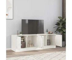 TV staliukas Televizoriaus spintelės, 2vnt., baltos, 67x39x44cm, plienas