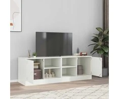 TV staliukas Televizoriaus spintelės, 2vnt., baltos, 67x39x44cm, plienas