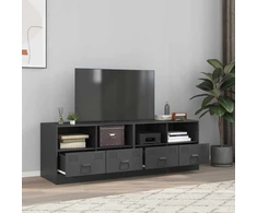 TV staliukas Televizoriaus spintelės, 2vnt., antracito, 67x39x44cm, plienas