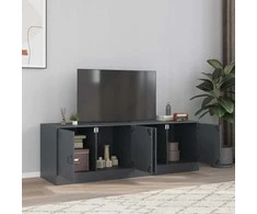 TV staliukas Televizoriaus spintelės, 2vnt., antracito, 67x39x44cm, plienas