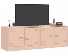 TV staliukas Televizoriaus spintelės, 2vnt., rožinės, 67x39x44cm, plienas