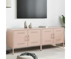 TV staliukas Televizoriaus spintelės, 2vnt., rožinės, 68x39x50,5cm, plienas