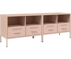 TV staliukas Televizoriaus spintelės, 2vnt., rožinės, 68x39x50,5cm, plienas