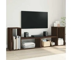 TV staliukas Televizoriaus spintelės, 2vnt., rudos ąžuolo, 75x30x50cm, MDP