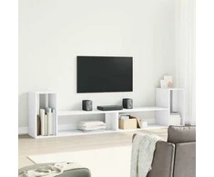 TV staliukas Televizoriaus spintelės, 2vnt.,, baltos, 100x30x50cm, MDP