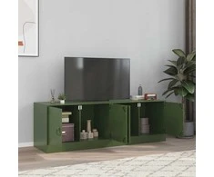 TV staliukas Televizoriaus spintelės, 2vnt., alyvuogių, 67x39x44cm, plienas