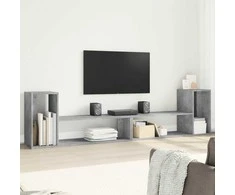 TV staliukas Televizoriaus spintelės, 2vnt., betono pilkos, 100x30x50cm, MDP
