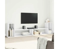 TV staliukas Televizoriaus spintelės, 2vnt.,, baltos, 100x30x50cm, MDP