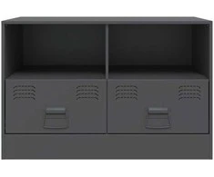 TV staliukas Televizoriaus spintelės, 2vnt., antracito, 67x39x44cm, plienas