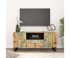 TV staliukas TV spintelė, 105x33,5x46cm, perdirbta/apdirbta mediena