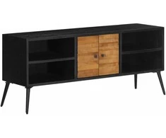 TV staliukas TV spintelė, 112x31x45cm, perdirbtos tikmedžio medienos masyvas