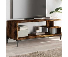 TV staliukas TV spintelė, dūminė, 102x40x41cm, apdirbta mediena ir plienas