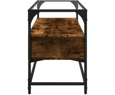 TV staliukas TV spintelė, dūminio ąžuolo, 98x35x51cm, mediena