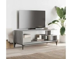 TV staliukas TV spintelė, pilka, 102x40x41cm, apdirbta mediena ir plienas