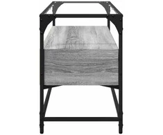 TV staliukas TV spintelė, pilka ąžuolo, 98x35x51cm, mediena