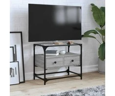 TV staliukas TV spintelė, pilka ąžuolo, 60x35x51cm, mediena