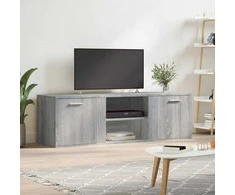 TV staliukas TV spintelė, pilka ąžuolo, 120x34x37cm, apdirbta mediena