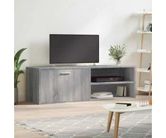 TV staliukas TV spintelė, pilka ąžuolo, 120x34x37cm, apdirbta mediena