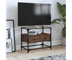 TV staliukas TV spintelė, ruda ąžuolo, 60x35x51cm, mediena