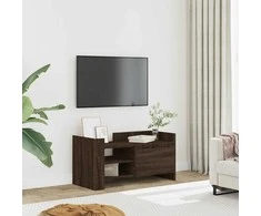 TV staliukas TV spintelė, ruda ąžuolo, 80x35x40cm, apdirbta mediena