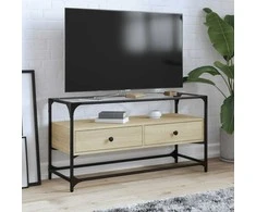 TV staliukas TV spintelė, sonoma ąžuolo, 98x35x51cm, mediena