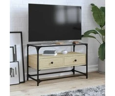 TV staliukas TV spintelė, sonoma ąžuolo, 80x35x51cm, mediena