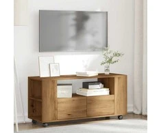 TV staliukas TV spintelė su ratukais, artisano, 102x34,5x43cm, mediena