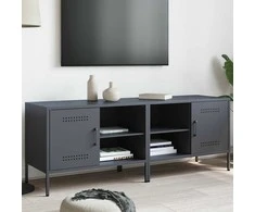 TV staliukas TV spintelės, 2vnt., antracito, 68x39x50,5cm, plienas