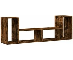 TV staliukas TV spintelės, 2vnt., dūminės, 75x30x50cm, apdirbta mediena