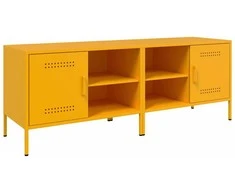 TV staliukas TV spintelės, 2vnt., garstyčių, 68x39x50,5cm, plienas