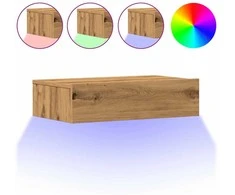 TV staliukas TV spintelės su LED lemputėmis, 2vnt., artisano, 60x35x15,5cm