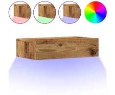 TV staliukas TV spintelės su LED lemputėmis, 2vnt., medienos, 60x35x15,5cm