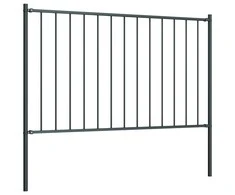 Tvoros plokštė su stulpais, antracito, 1,7x0,75m, plienas