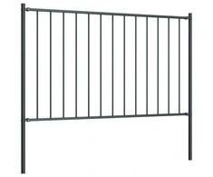 Tvoros plokštė su stulpais, antracito, 1,7x1,25m, plienas