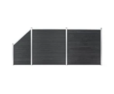 Tvoros rinkinys, pilkos spalvos, 446x186cm, WPC