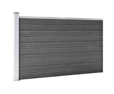 Tvoros segmentas, juodos spalvos, 175x105cm, WPC