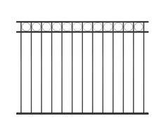 Tvoros segmentas, juodos spalvos, 1,7x1,2m, plienas