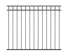Tvoros segmentas, juodos spalvos, 1,7x1,5m, plienas