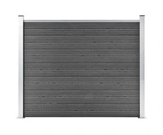 Tvoros segmentas, juodos spalvos, 180x146cm, WPC