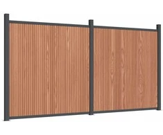 Tvoros segmentas, rudos spalvos, 353x186cm, WPC