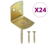 Tvoros segmento laikikliai, 24vnt., galvanizuotas metalas