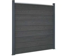 Tvoros segmento rinkinys, pilkos spalvos, 353x186cm, WPC