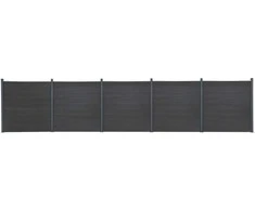Tvoros segmento rinkinys, pilkos spalvos, 872x186cm, WPC