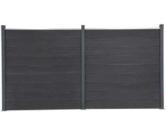 Tvoros segmento rinkinys, pilkos spalvos, 353x186cm, WPC