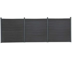 Tvoros segmento rinkinys, pilkos spalvos, 526x186cm, WPC